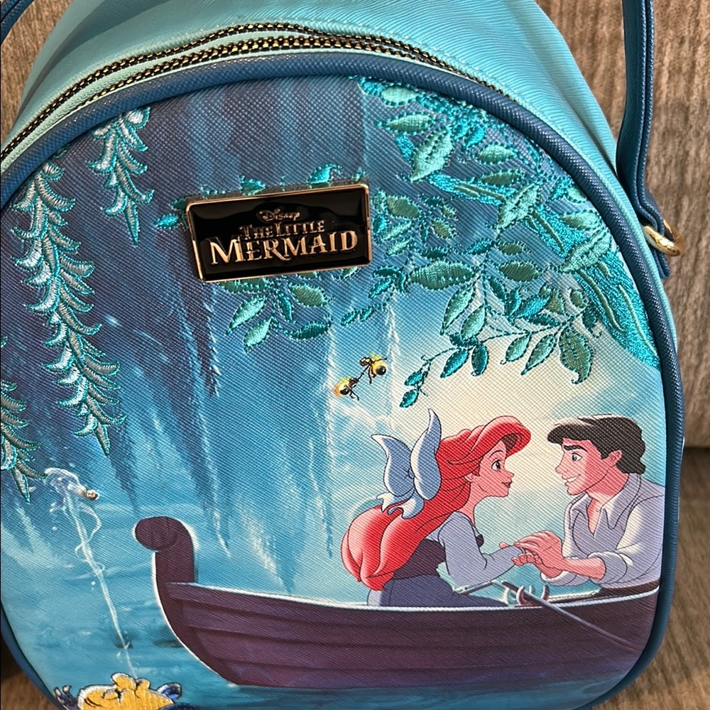 Disney Bio Work little mermaid backpack 11 x 9 brand new - Picture 2 of 12